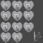 TocTen Adhesive Hooks 12 Pack Heavy Duty Clear Waterproof 30lb Max Load