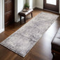 2x6 Faux Wool Runner Rug Non Slip Washable Vintage Rubber Backing Black