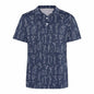 Golfer Hawaiian Women's Polo Golf Shirt Moisture Wicking Size Large