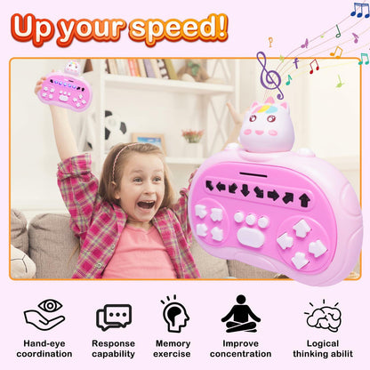 Hand-Held Rhythm Master Dance Machine Educational Toy for Kids 3-12 Pony
