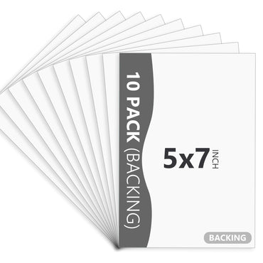 Somime 10er-Pack 5x7 weiße Passepartouts mit Rückwand säurefreie Fotokartonplatten