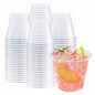 WELLIFE 9oz Clear Plastic Cups 200 Pack Disposable Party Glasses Wine Cold