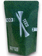 Underground Pro Shop Wood Golf Tees 3" Standard White Resealable Pack