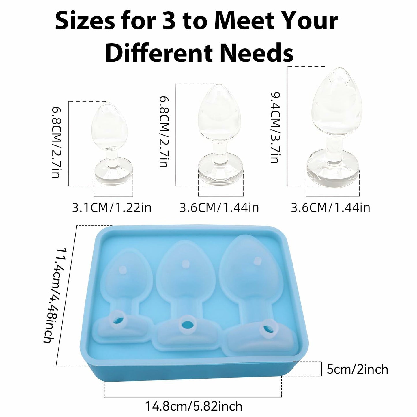 CowGoldChild Silicone Ice Cube Tray Mold for Stanley Cup with Lid Fun Gift