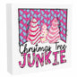 Pink Christmas Tree Decorations Funny Merry Xmas Decor 5x5 inches