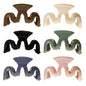 Yexnum 6pcs Acrylic Wavy Claw Hair Clips for Women Thick Thin Curly Hair