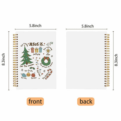 Ecezatik Christmas Notebook Jesus Is the Season 5.5x8.3 Inch Spiral