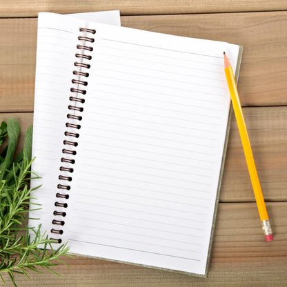Ecezatik Christmas Notebook Pink Vintage Santa 5.5x8.3 Inch Spiral
