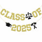 Glitter Class of 2025 Lawyer Graduation Banner Decor Party Supplies