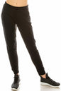 Eevee Women's Casual Jogger Pants Sweatpants Relaxed Fit Black Size M