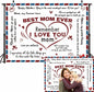 PGSWEER Mother's Day Backdrop 7x5FT Love Heart Banner Photo Booth Props