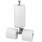 Double Toilet Paper Holder with Shelf Wall Mount 304 Stainless Steel