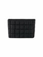Verdusa Women's Puffy Quilted Makeup Bag Cosmetic Clutch Black One-Size