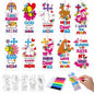 Dunzoom 200 Pcs Mother's Day Christian Coloring Bookmarks Bulk DIY