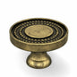 Homdiy 10 Pack Solid Gold Brass Knurled Zinc Alloy Cabinet Knobs Drawer