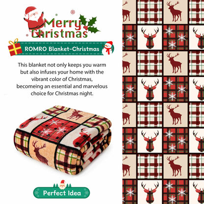 ROMROL Mom Blanket Super Soft Flannel Throw 50x60 Purple Cozy Gift