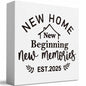 House Warming Gifts Home Sweet Home Sign New Home Decor 5x5 Inch