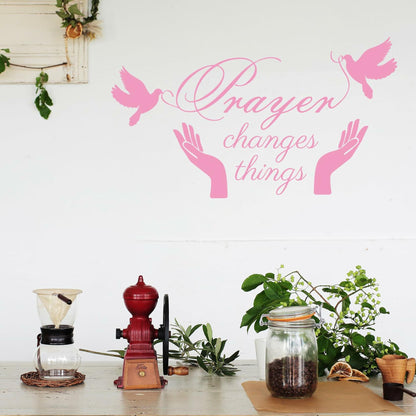 Scripture Wall Decals Inspirational Christian Bible Verse Prayer Stickers