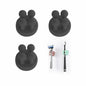 3 Pcs Silicone Toothbrush & Razor Holder Waterproof Self Adhesive Hook