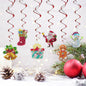 Diamond Art Hanging Swirl Decorations Xmas Gingerbread Snowman 6Pcs