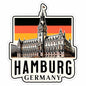 Hamburg Germany Travel Sticker 4 Inch Waterproof Vinyl Decal Durable