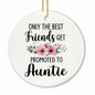 Voatok Promoted to Auntie Ornament Pregnancy Announcement Gift Decor