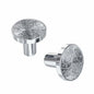 Rergy 10 Pack Silver Zinc Alloy Drawer Knobs Cabinet Pulls Decorative Hardware