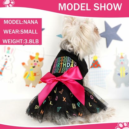 Dog Dress Puppy Costume Small Dogs Summer Spring Outfit Size S