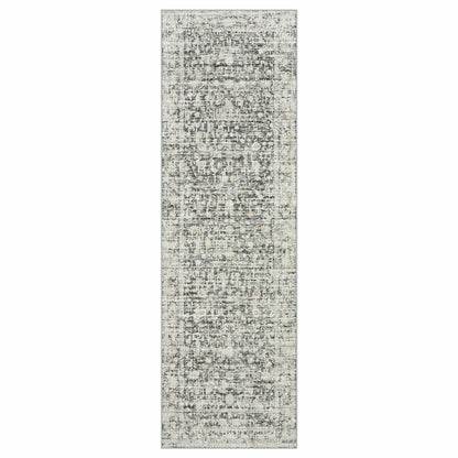 Hedlive Vintage Hallway Runner 2.6x8 Brick Red/White Non Slip Carpet