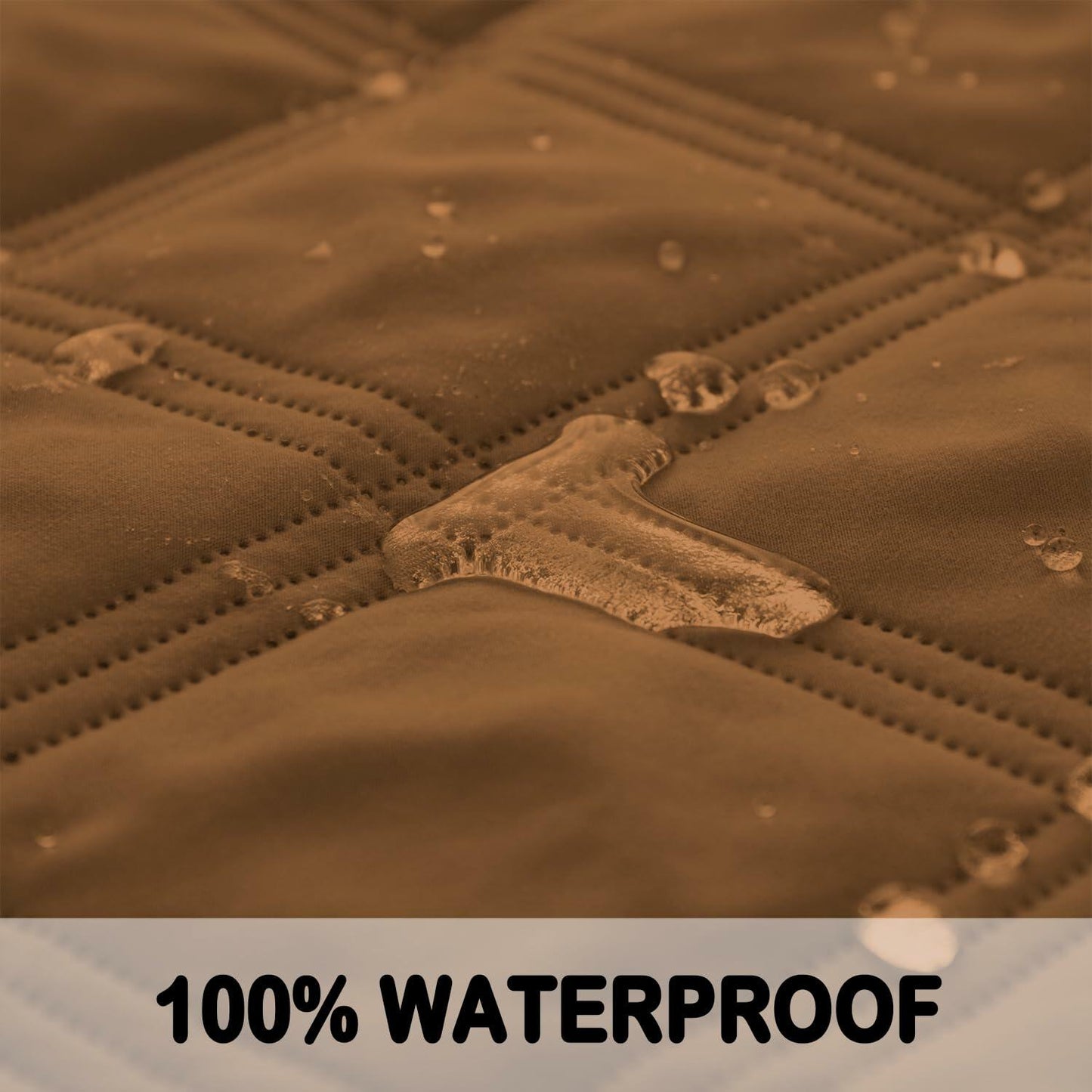 fuguitex Waterproof Reversible Dog Blanket Brown Size 30x53