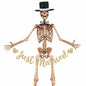 VioraWhite Skeleton Costume Accessories Banner Bow Tie Just Married