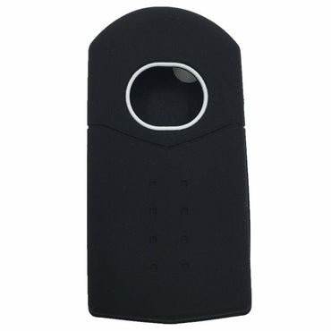 Ezzy Auto Silicone Key Fob Case 4 Buttons Black Pair Fit 3 5 6 CX-7