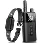 No Shock Dog Training Collar Remote Vibrate Safe Lock Waterproof Black