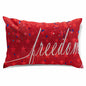 Freedom Patriotic 4th of July USA Pillow Cover 20x12 Inch