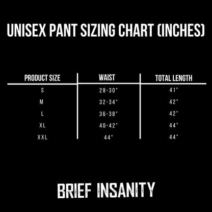 BRIEF INSANITY Lounge Pajama Pants SKOL Print Purple & Gold Size S
