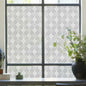 HYOUBALA Window Privacy Film UV Protection Non-Adhesive Begonia 17.5x78.7