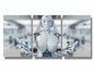 3 pcs AI Machine Learning Robot Human Touch Canvas Wall Art 36x16