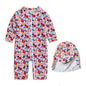 Agreeone Toddler Girls One Piece Swimsuit UPF 50+ Rashguard Ice Cream Size 3-6M