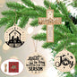 Christian Nativity Ornaments Cross Scene Set 8 Pcs Christmas Decor