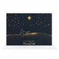 CareGifts Religious Christmas Card Gold Foil Peace on Earth 6x8 Inch 1 PC