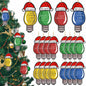 Syhood 24 Pcs Christmas Light Bulb Ornaments Xmas Tree Hanging Decor