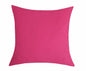 TangDepot Cotton Canvas Throw Pillow Cover 24x24 Hot Pink 1 Count