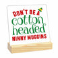 Christmas Vacation Acrylic Desk Decor Sign Clear 4x4 Inch Holiday Xmas