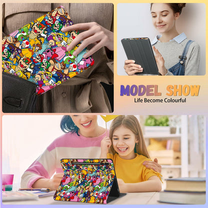 Petonist Galaxy Tab S6 Case 10.5" Cartoon Princess Design for SM-T860/T865