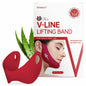 ROWMATE Chin Strap Toning Hydrogel Collagen Mask Hyaluronic Acid Red 10 pcs