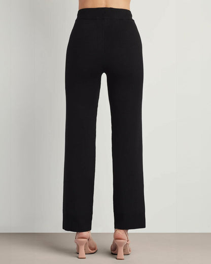 ELLEN TRACY Women's Knit Joni Casual Pull On Pants Black XL