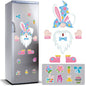 Weewooday 14pcs Easter Gnomes Refrigerator Magnets Multicolor Holiday Set