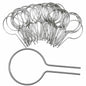 Evecad 250PCS 12Ga Preformed Fence Ties for 1-5/8 Post Silver
