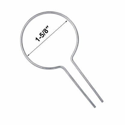 Evecad 250PCS 12Ga Preformed Fence Ties for 1-5/8 Post Silver