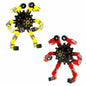 Deformation Fingertip Decompression Mechanical Gyroscope DIY Chain Red+Yellow